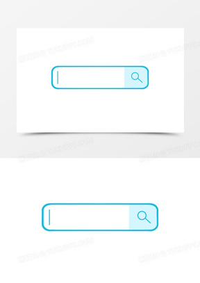 搜索框素材381选择框创意孟菲斯植物边框背景281绿色小清新简约风选择