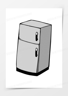 冰箱图片卡通图案简单好看