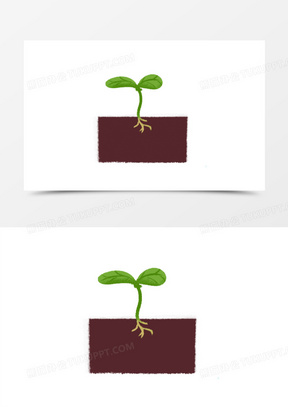 手绘生长过程小苗阶段免抠元素170手绘卡通草莓生长过程结果阶段免抠