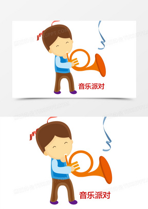 可爱卡通儿童音乐课banner素材