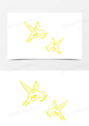 小燕子卡通头像大全_燕子卡通形象图片可爱下载_熊猫办公