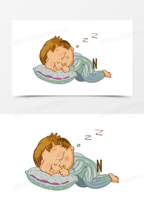 婴儿睡觉图案