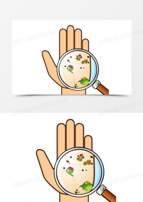 手细菌图片素材
