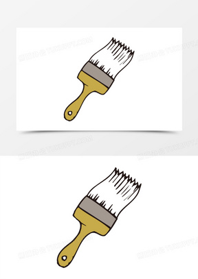 卡通刷子素材_卡通刷子图片_卡通刷子素材图片下载_熊猫办公