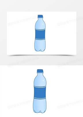 手绘卡通一瓶水免抠素材