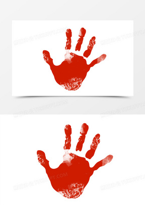 巴掌印图片素材