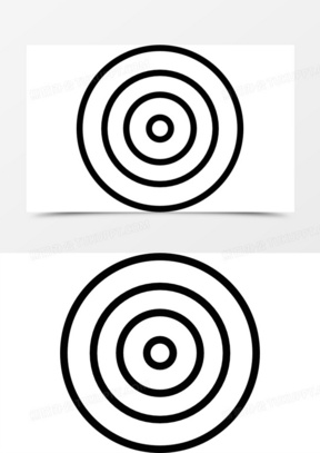 白色的靶心图标