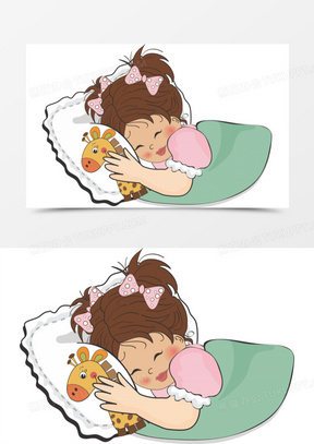 抱小鹿睡的小女孩10睡在床上的可爱小猫咪摄影图片21睡在月亮上的小熊