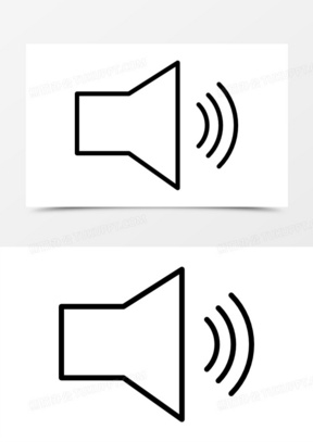 音箱声波的轮廓图标