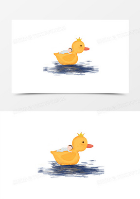 小鸭卡通图片素材