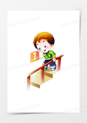 走楼梯图片素材