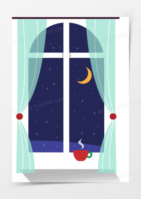 窗户插画矢量素材