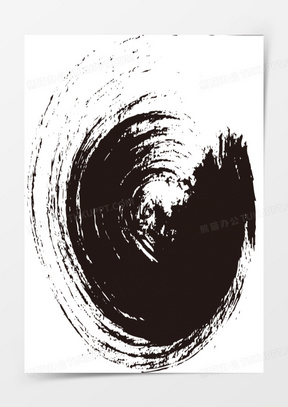 墨点水墨线条素材
