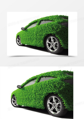 绿色树叶汽车环保装饰