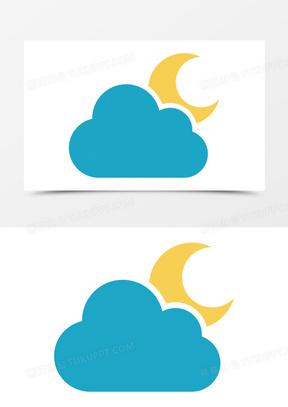 多云天气图片卡通可爱