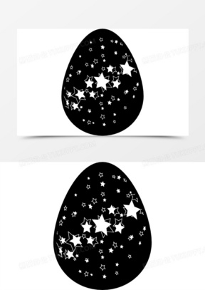 复活节彩蛋被星星图标