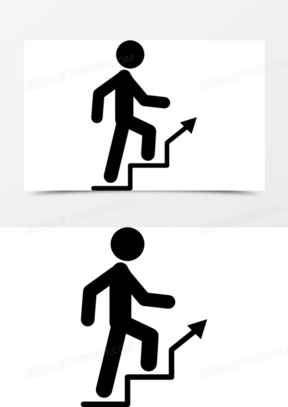 爬楼梯图片卡通简笔画_楼梯图片大全大图高清素材下载_熊猫办公