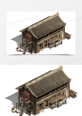 房子古风图片素材