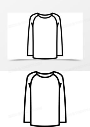 长袖t恤图标