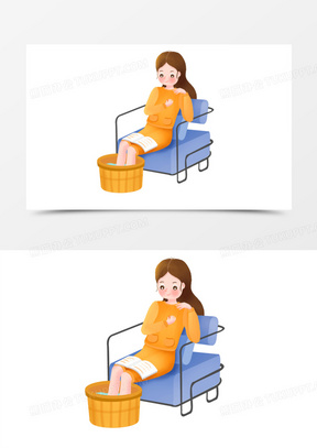 养生卡通图片素材