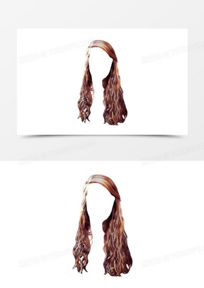 棕色长发职业女性证件照免抠元素