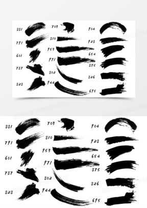 笔痕60扁平化各种笔350各种星星装饰笔刷40各种发型效果544各种笔迹