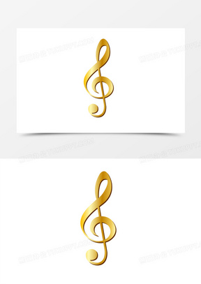 彩色高音谱号装饰素材80蓝色音符高音谱装饰素材81手绘卡通高音谱号