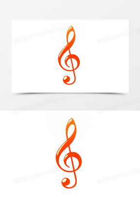 高音音符装饰元素