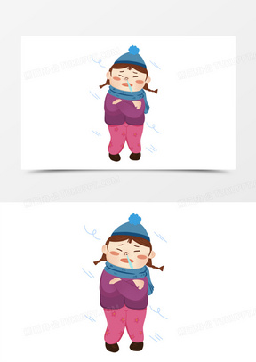 瑟瑟发抖图片素材