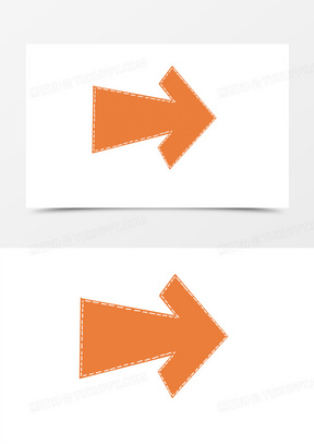 卡通手绘符号箭头方向装饰元素