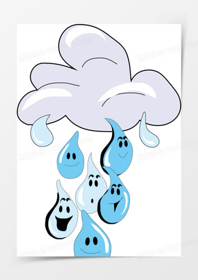 水滴卡通图片大全可爱_水滴卡通图片简笔画高清简单下载_熊猫办公