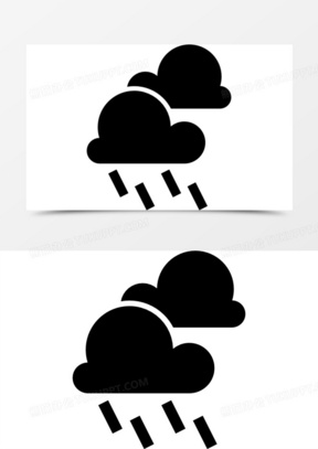 雷阵雨图标图片大全可爱_熊猫办公