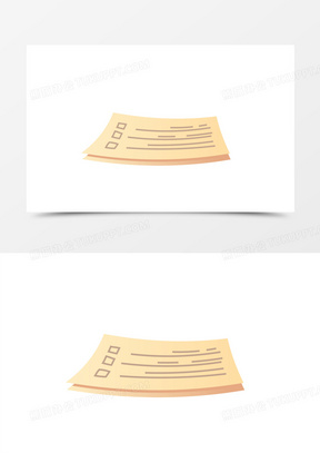 手绘卡通作业纸素材