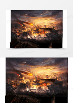 古风战场图片素材