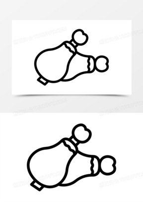 鸡大腿图标