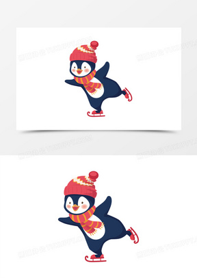 300卡通可爱去滑冰熊猫表情包素材270手绘卡通冬天滑冰背景60创意手绘