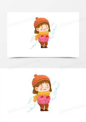 瑟瑟发抖图片素材