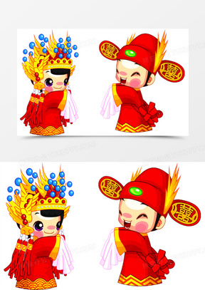 卡通古装拜堂图片大全可爱