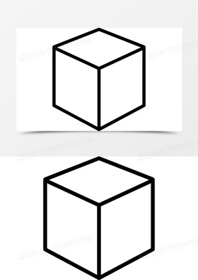 等角透视立方体图标