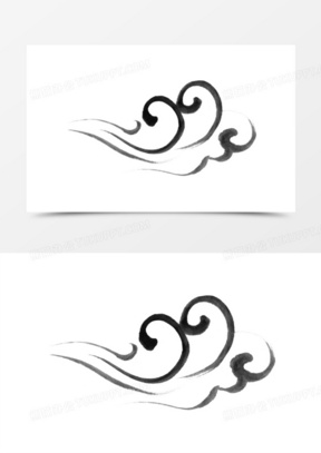 黑色祥云图片素材