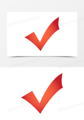 手绘符号图标对号图标素材