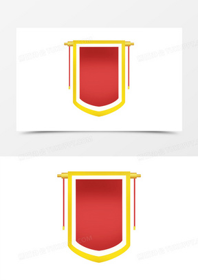 卡通锦旗图片素材