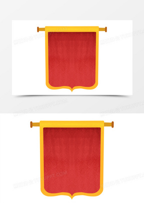 卡通锦旗图片素材