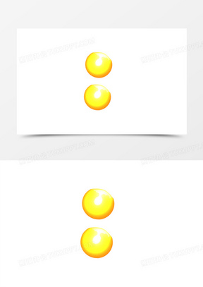 卡通手绘冒号素材