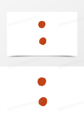 手绘冒号符号元素