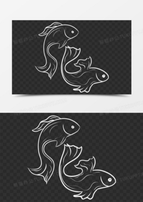 双鱼座形状简易图图片