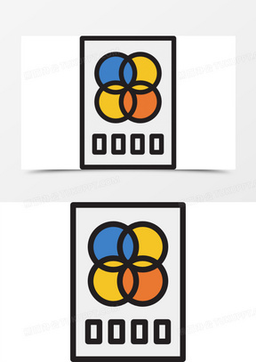 各种颜色的图标图案大全_熊猫办公