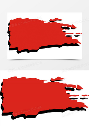 泼墨书法字体101红色中国古典笔墨背景60红色笔墨10矩形红色笔墨00