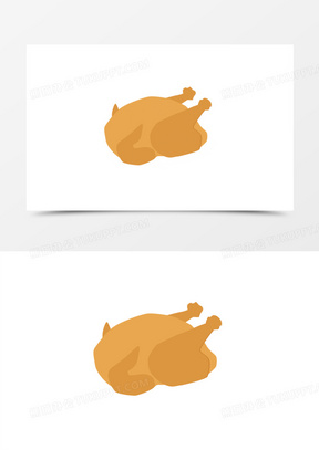 卡通手绘鸡肉免抠素材