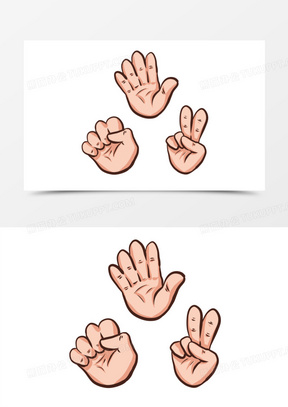 石头剪刀布搞笑图片